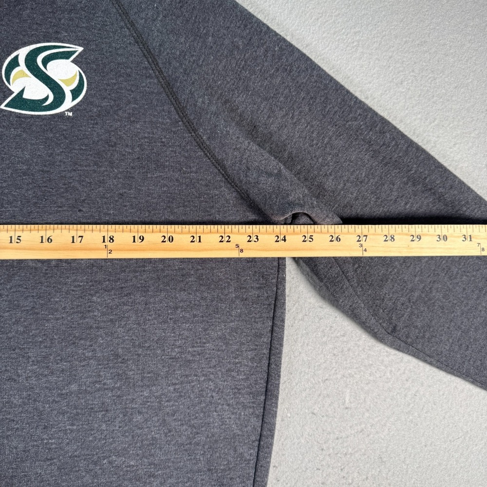 Sacramento State Hornets Quarter Zip Sweatshirt Adult Large‎ Gray Fall Rush NCAA - Picture 4 of 10